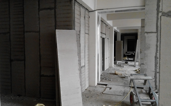 輕質隔墻板施工案例