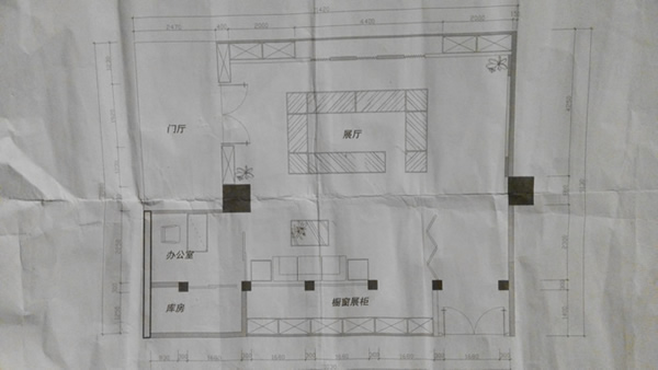 博悅佳輕質隔墻板卓刀泉古玩店施工情況