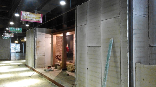 博悅佳輕質隔墻板卓刀泉古玩店施工案例